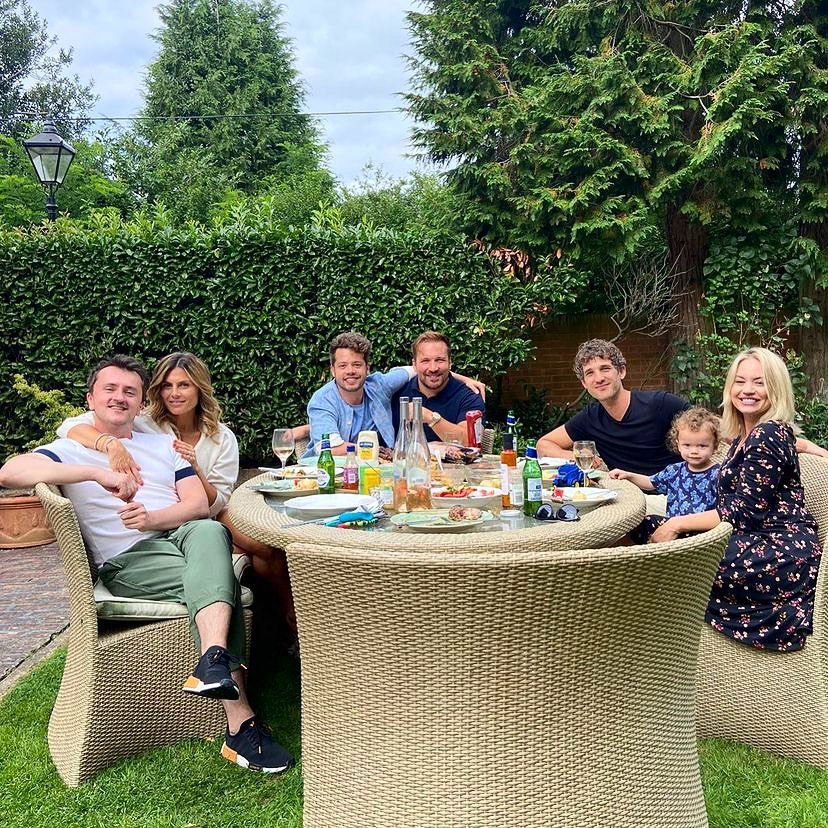 The family have plenty of space to entertain in the garden