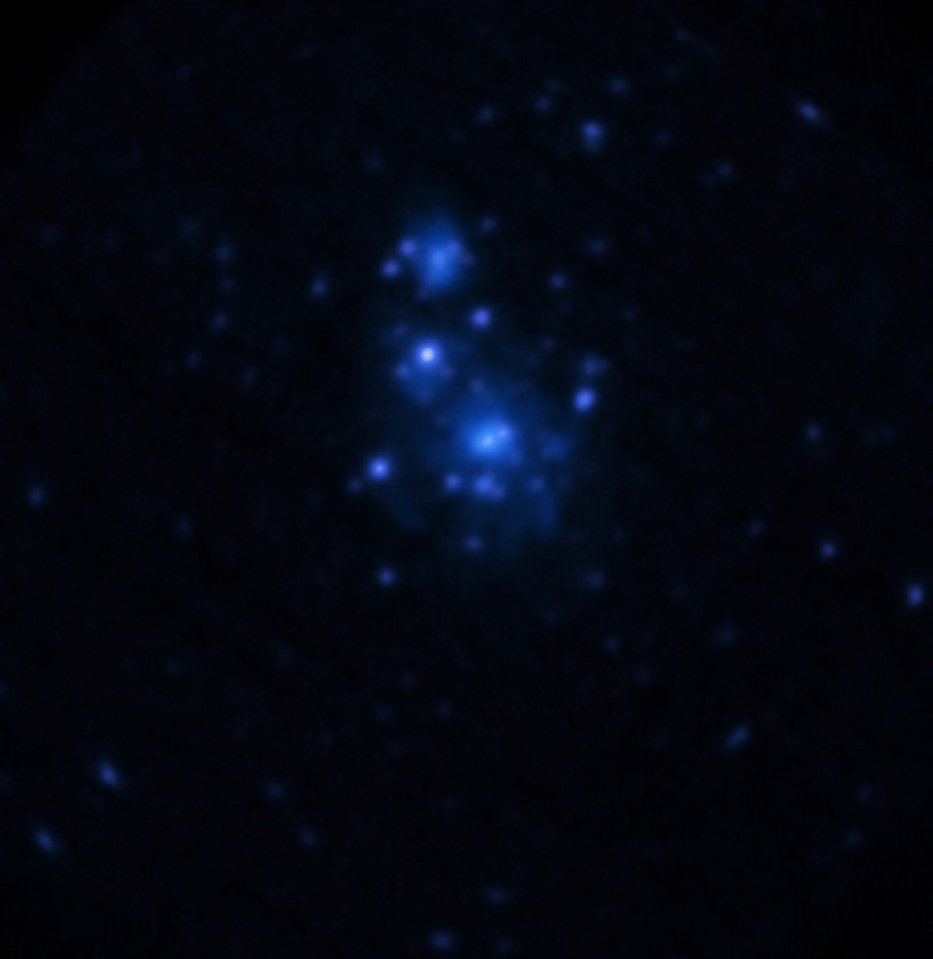 An X-ray view of the Whirlpool galaxy, where the new planet candidate was found