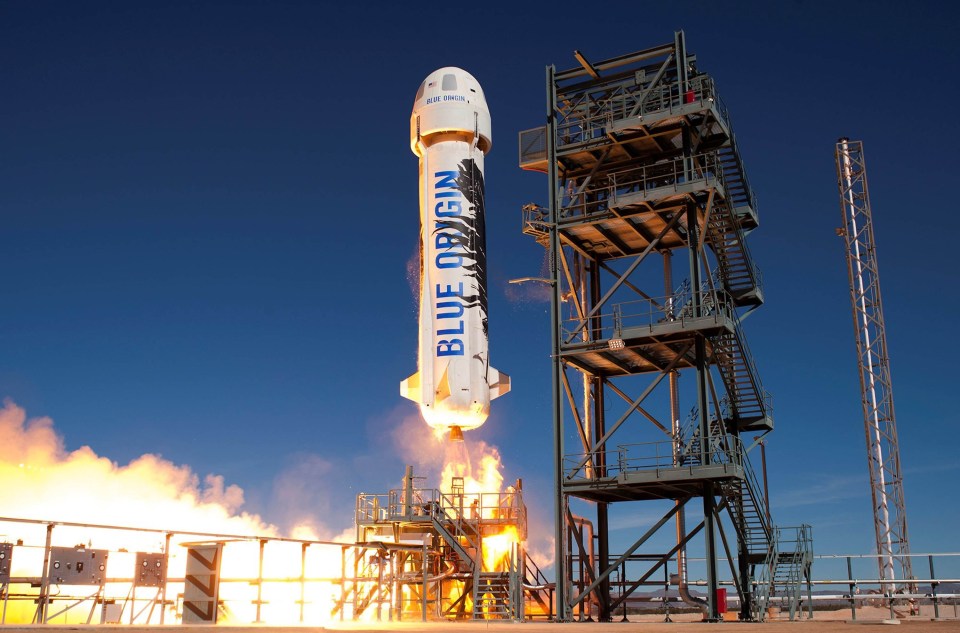 Shatner climbed aboard the New Shepard rocket from Blue Origin — the space company founded by Bezos, the world’s richest man