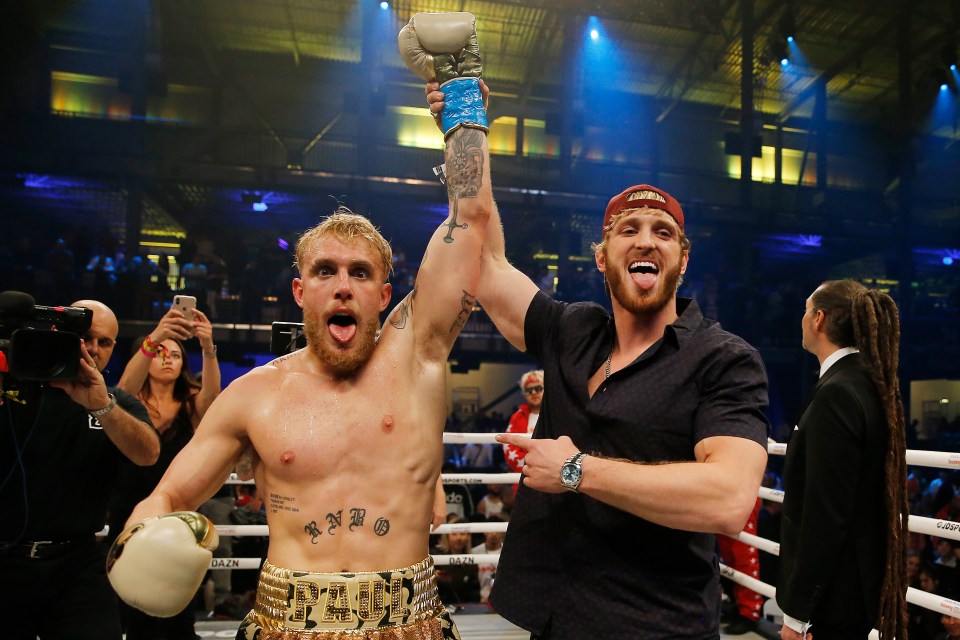 Jake Paul (left) is still undefeated in professional boxing