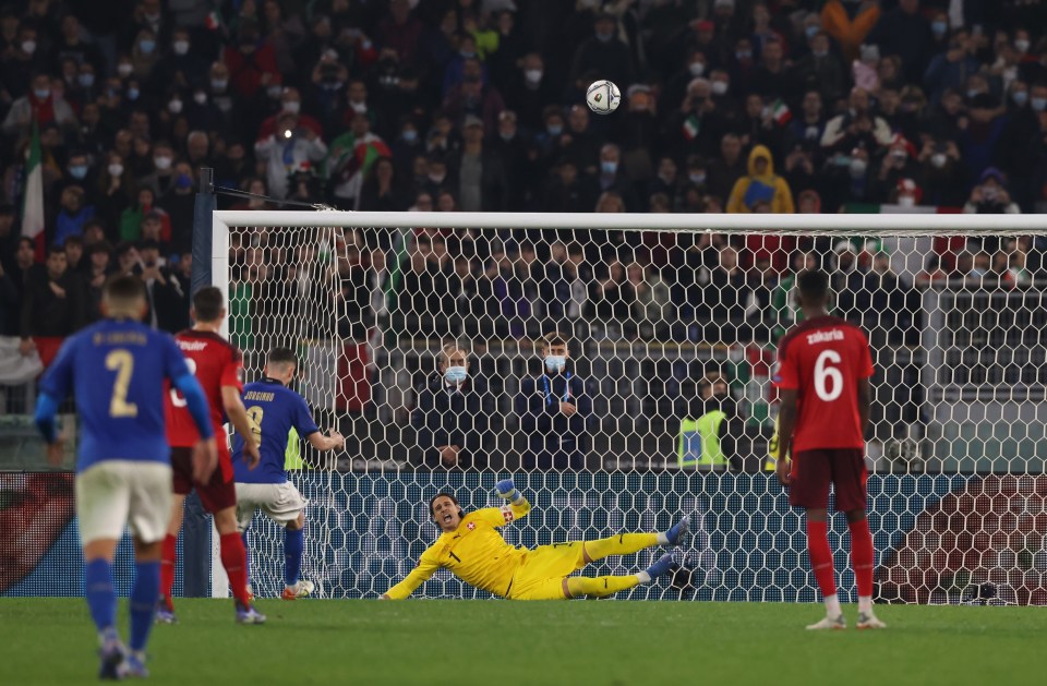 Italy midfielder Jorginho missed a dramatic late penalty in the 1-1 draw against Switzerland in Rome