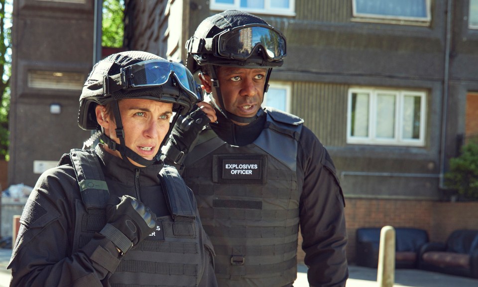 Vicky stars in Trigger Point opposite Adrian Lester