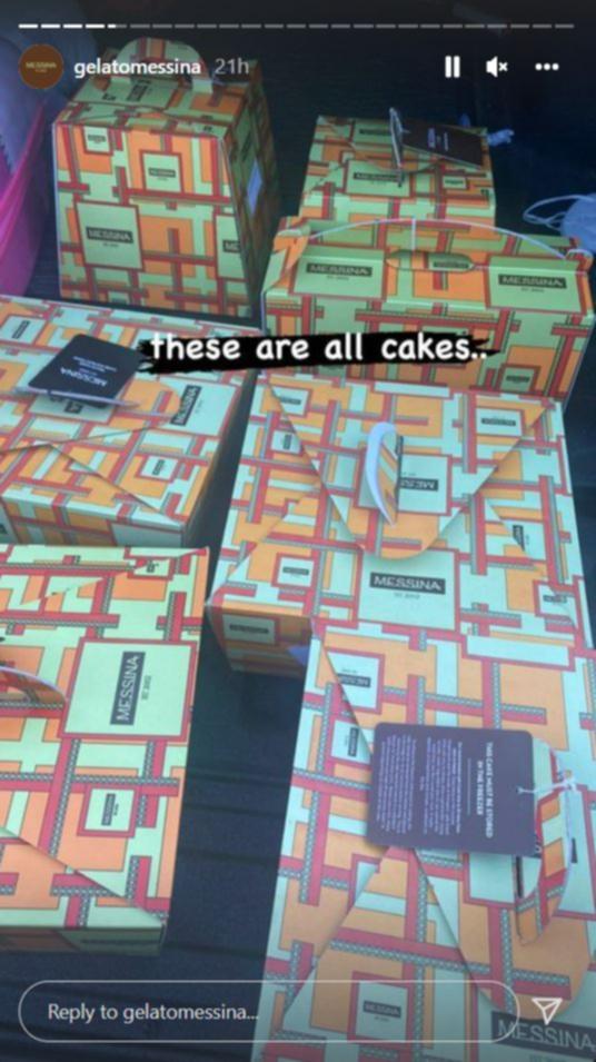 Among the huge order was seven cakes