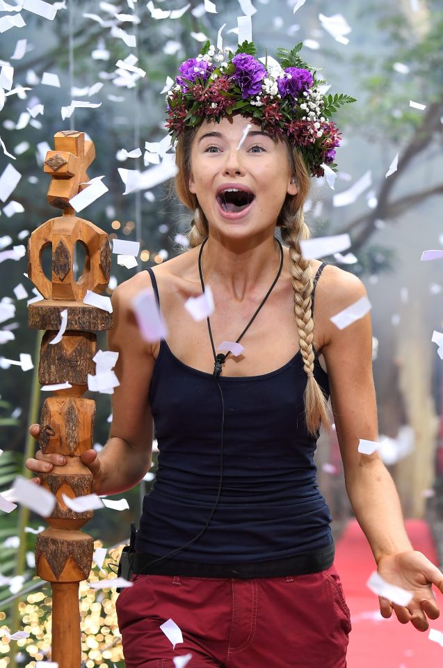  Georgia Toffolo was crowned the winner of I'm a Celebrity 2017