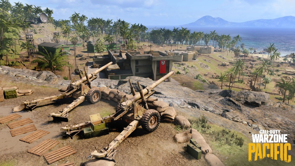 DZ G: Beachhead is on the island's northwest coast with trenches cut into the dunes