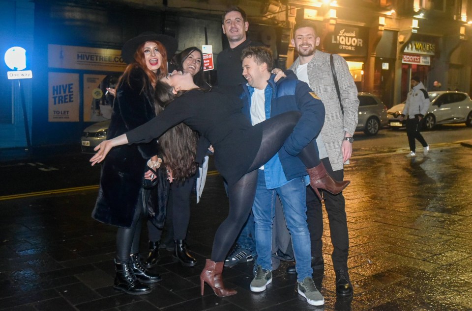 People are feeling very festive this evening in Newcastle