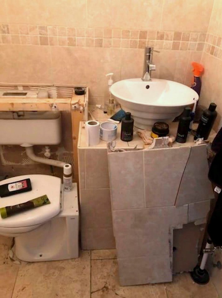 A leak in the ensuite bathroom of their home in Newton Aycliffe forced the family out of the property