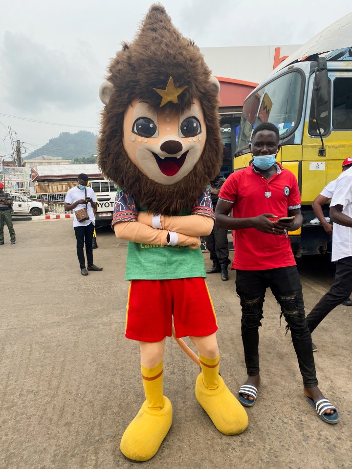 Even mascot Mola the Lion is wearing a bulletproof vest