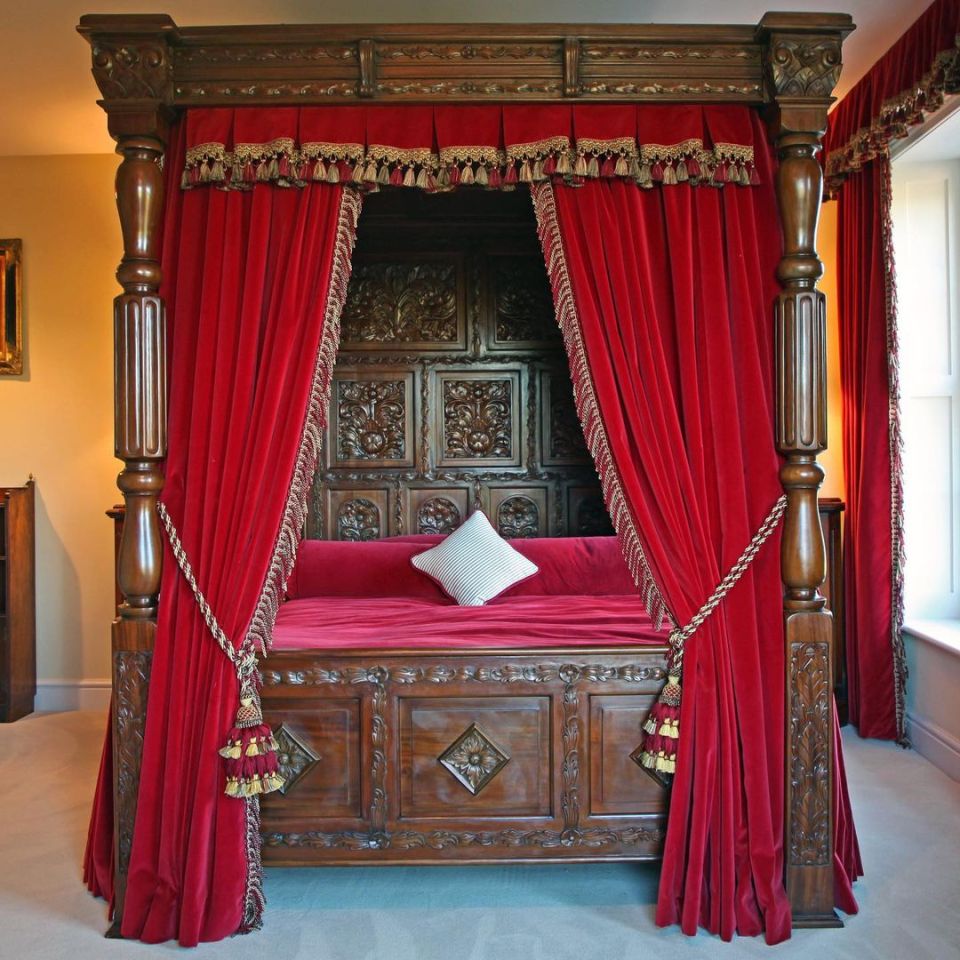 The home's period style can be seen in the medieval bedrooms