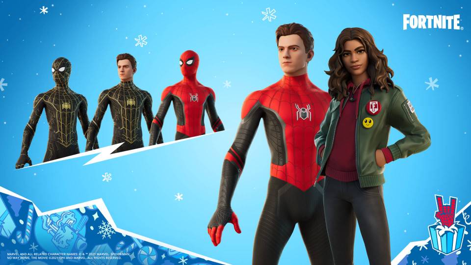 Tom Holland's Spider-Man and Zendaya's MJ skins were added to Fortnite at the end of last year