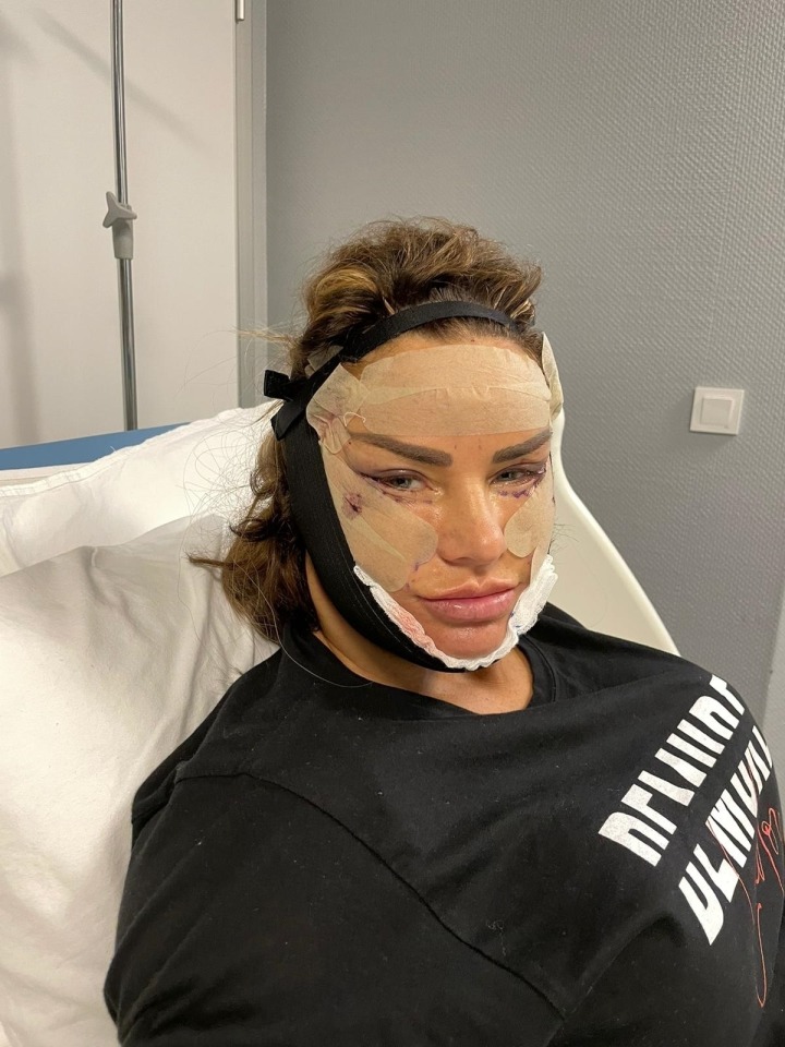  Katie has undergone a number of cosmetic ops over the years (pictured here in 2021) (Backgrid)