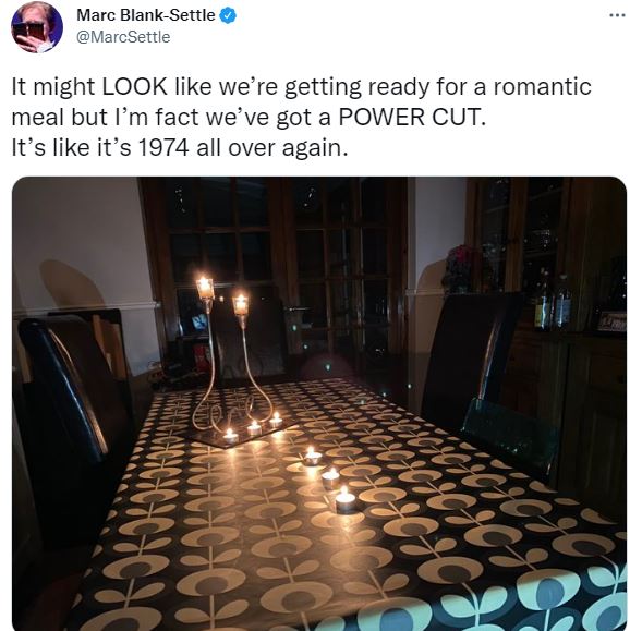 Many locals complained online about the blackout