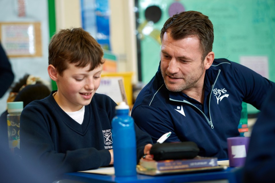 Mark Cueto was speaking as Sale Sharks delivered their ‘Are you AO-K’ program to schoolchildren, in association with sponsors AO