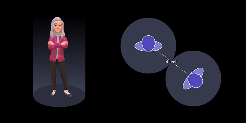 Avatars won't be able to enter each other's space without permission