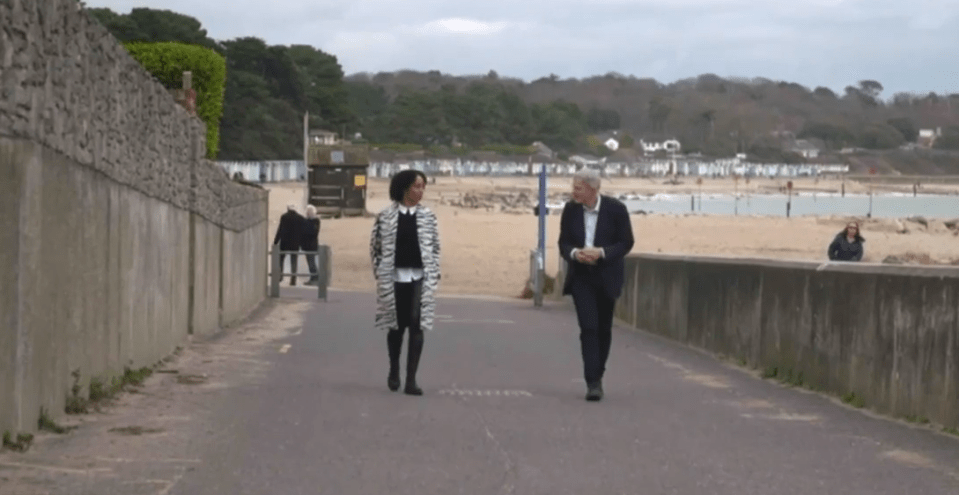 Gemma Hunt visited popular holiday destination Sandbanks