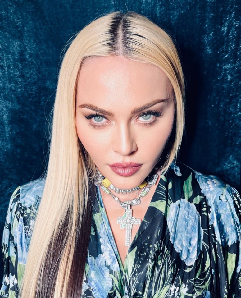 Madonna's face looks very different to when she started out as a singer