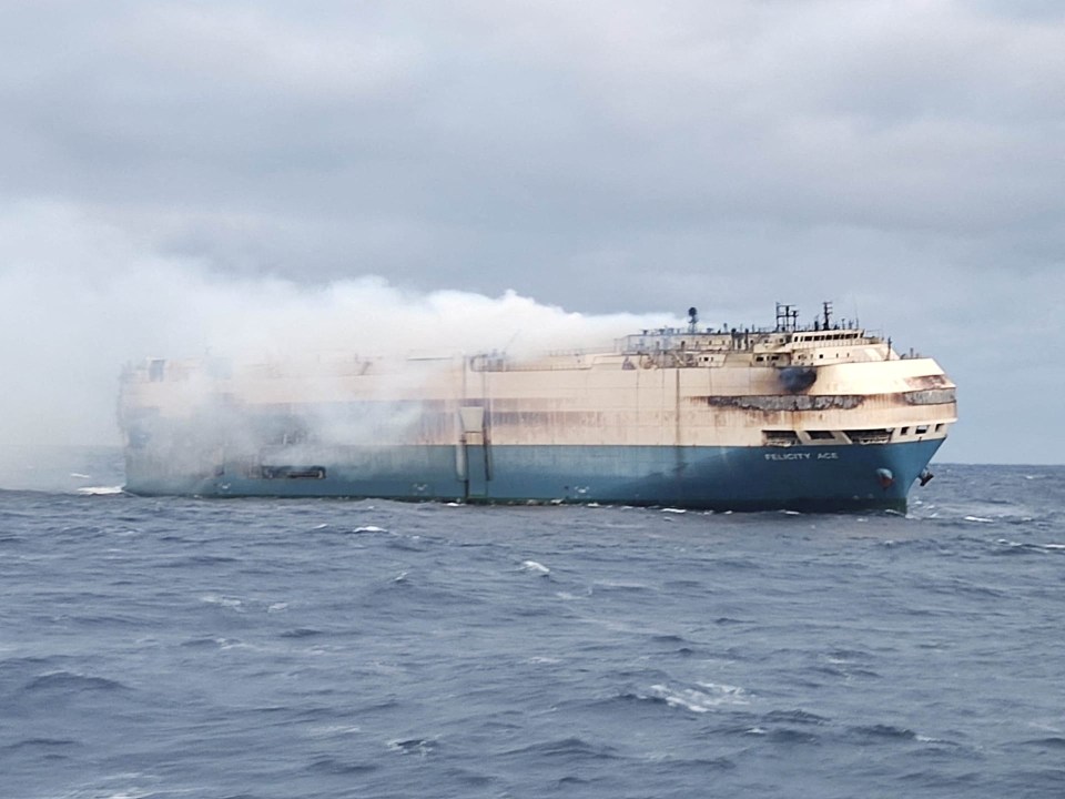 The cause of the fire is not known but it is thought it may have been started by the lithium batteries used in the electric cars
