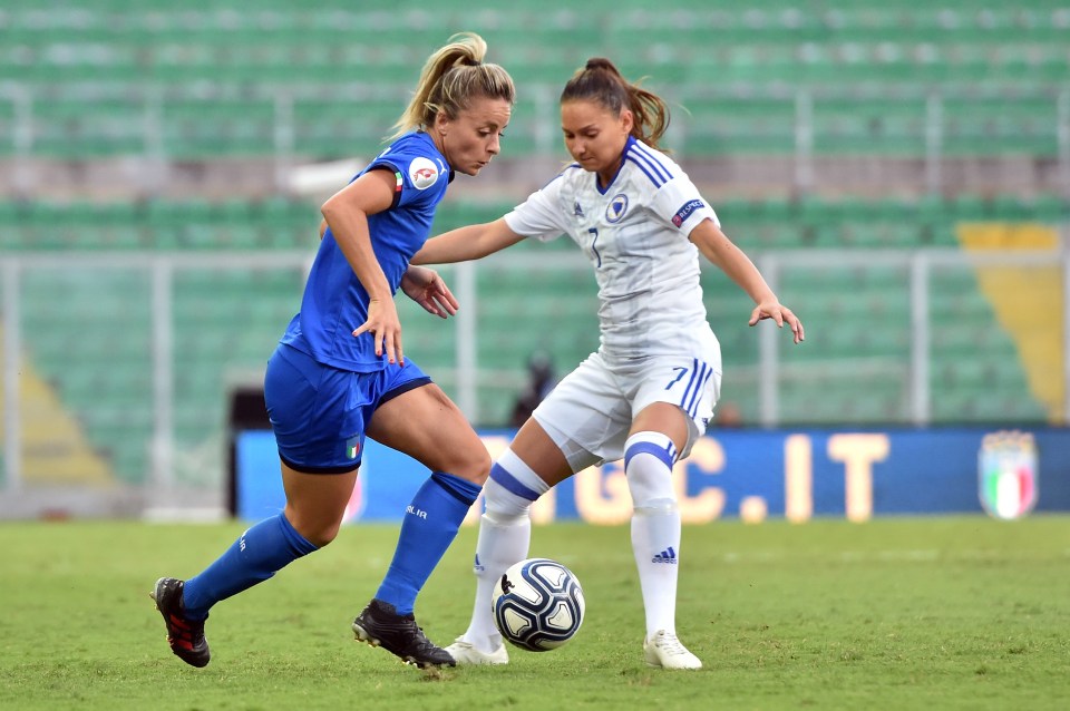 A full international, Ahmic chooses to represent her parents' country Bosnia