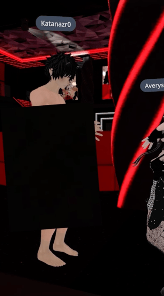 Avatars can 'undress' in front of one another