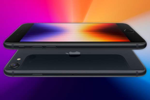 Two black iPhones.