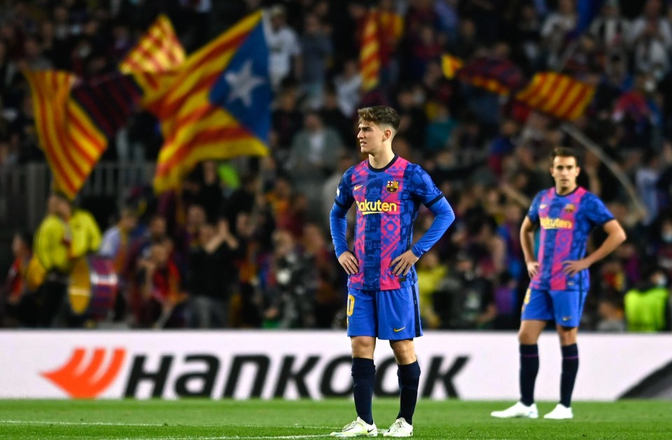 Barcelona were left stunned as Frankfurt dumped them out of the Europa League