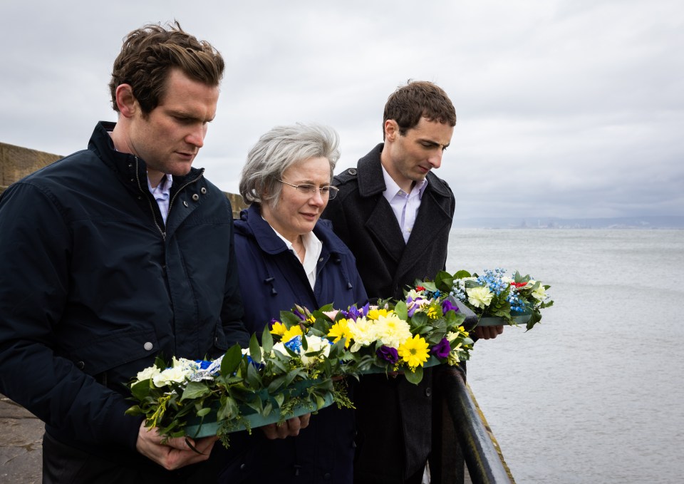 The family mourn their 'loss' in the ITV series