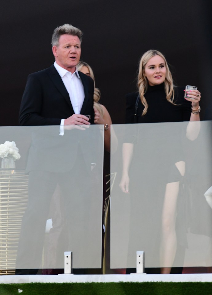 Gordon Ramsay attended the nuptials with his wife Tana and their five children