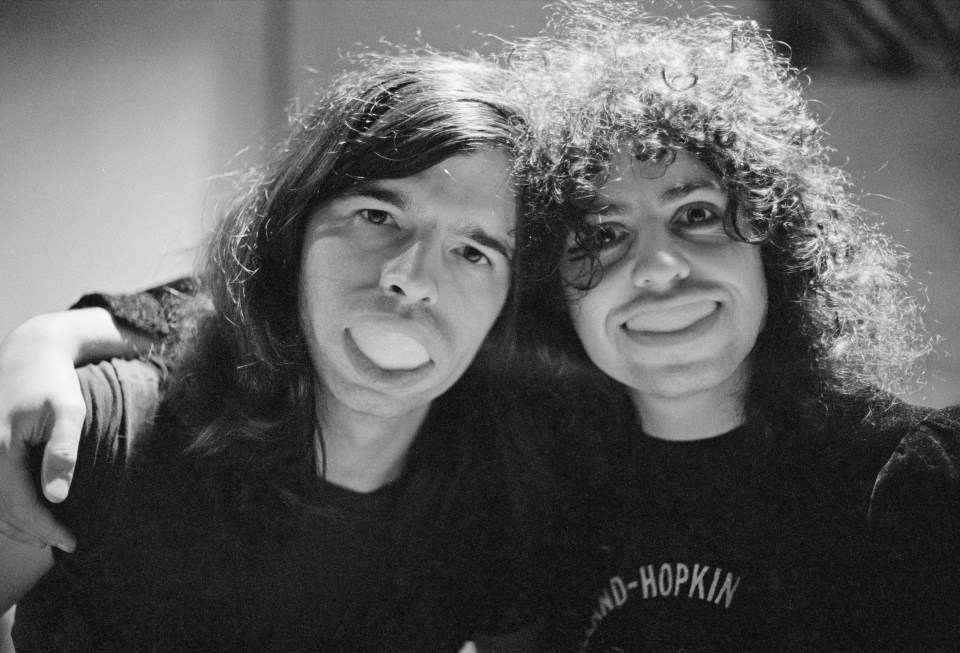 T.Rex long-time producer Tony Visconti with his friend Marc