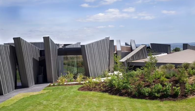 The house was manufactured off-site and then put together on-site