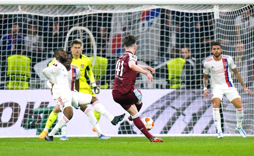 Declan Rice then doubled their advantage moments before he break