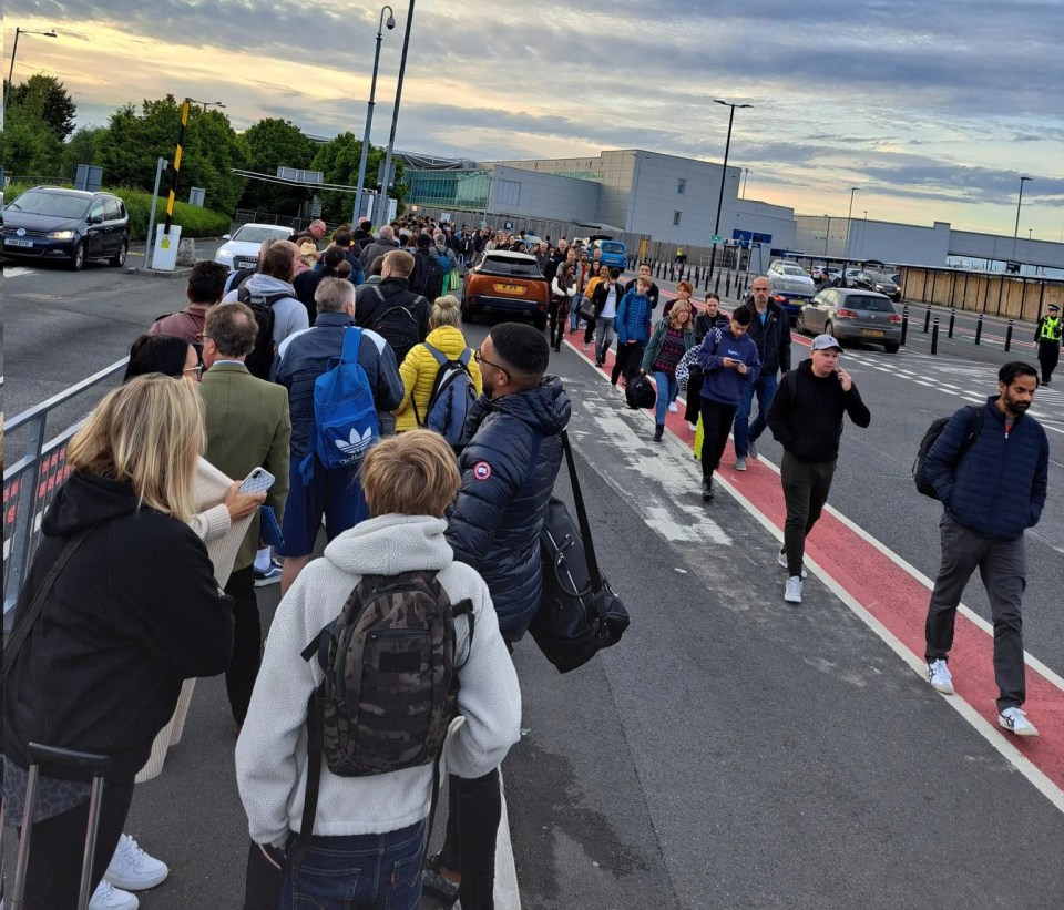 In Bristol, customers queued for hours just to get into the terminal