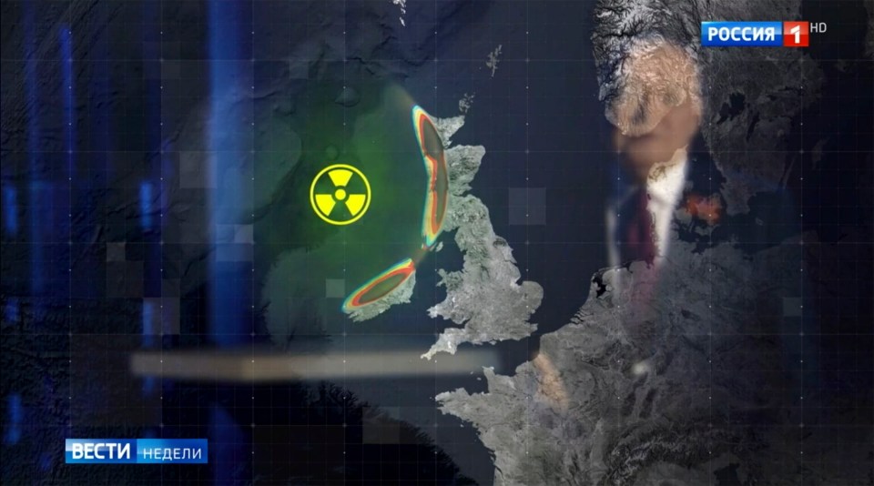 Putin’s ‘propagandist-in-chief’ Dmitry Kiselyov threatens to drown Britain in radioactive tidal wave using Satan-2 missile