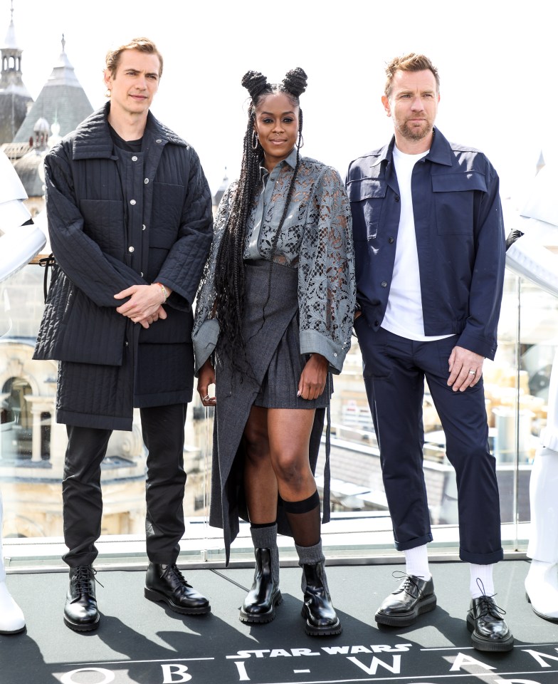 Hayden, Moses Ingram, who plays baddie Reva, and Ewan McGregor