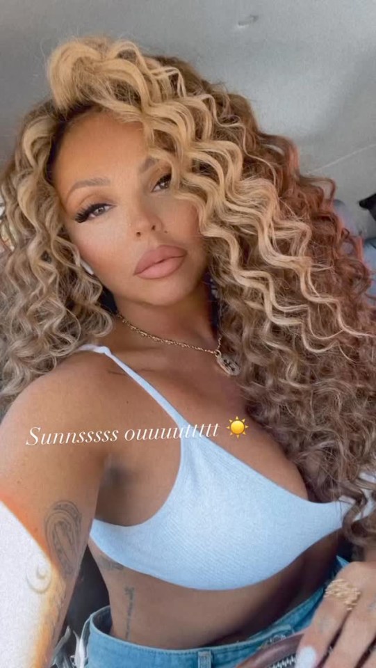 Jesy has been enjoying the sunshine