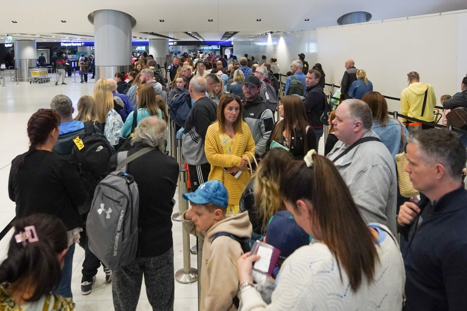 Scenes of chaos at Manchester Airport