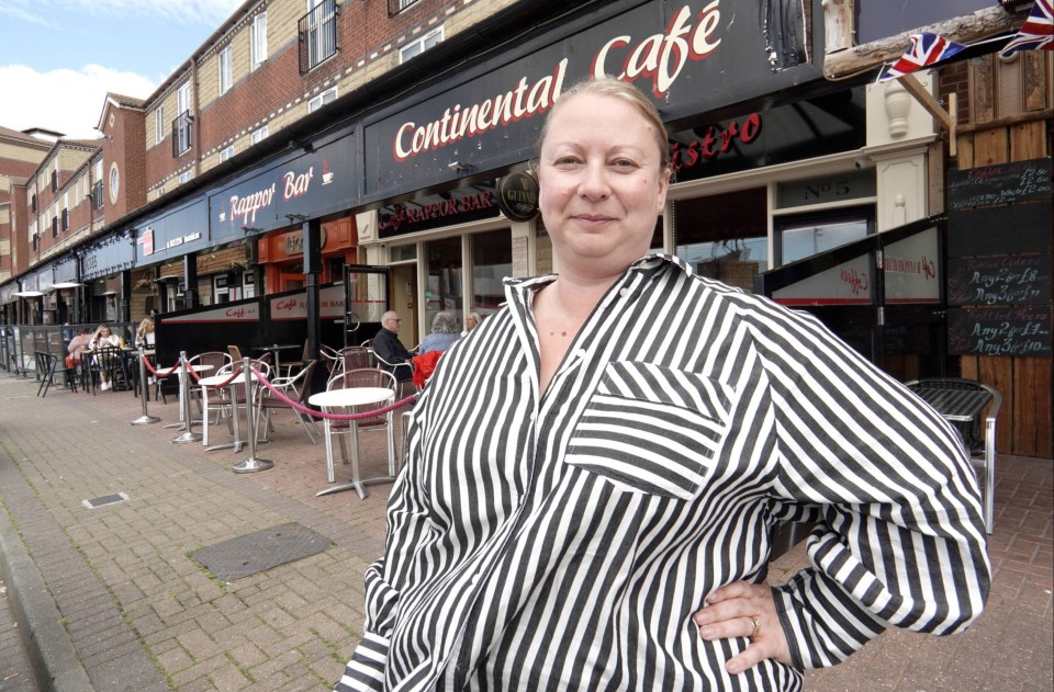 Cafe manager Layla Kipling fears for the future of the businesses at the marina