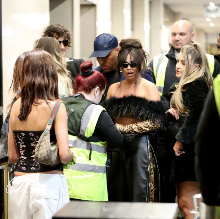 Before entering Wyld nightclub the singer was stopped by security