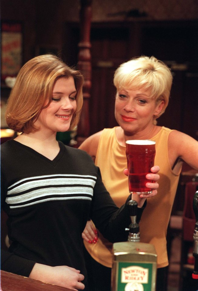 Denise with co-star Jane Danson on the soap