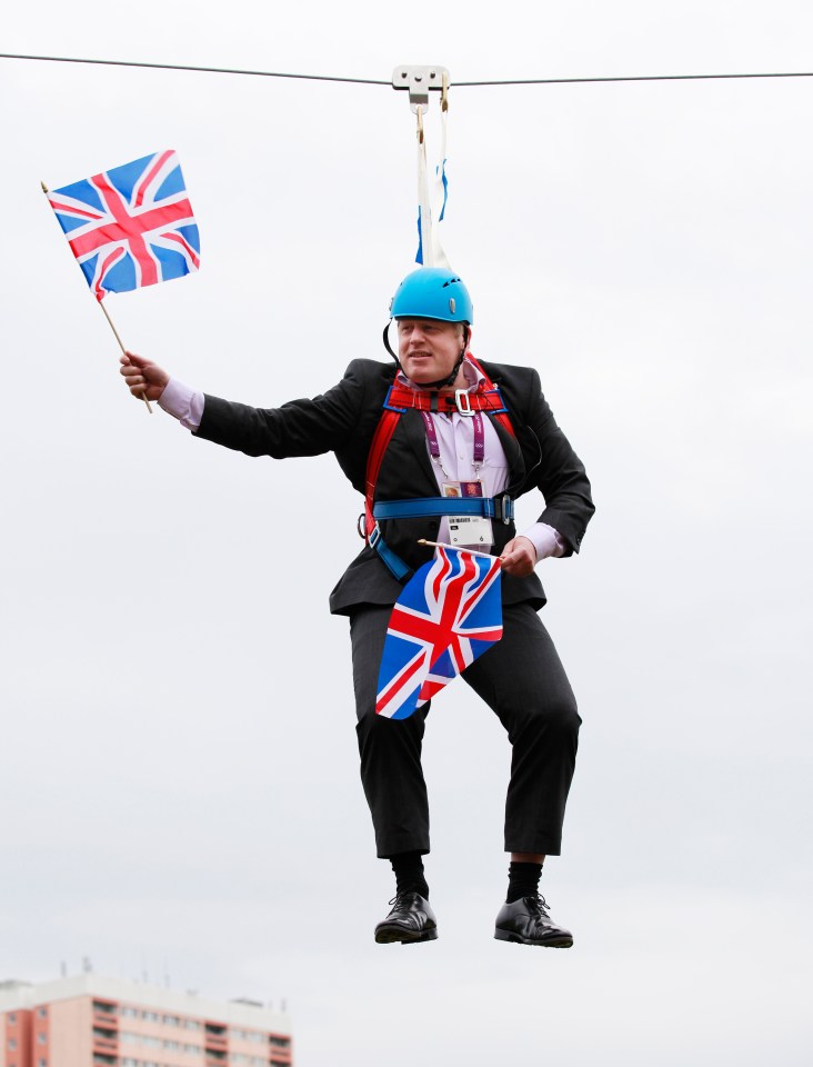 He’d get stuck on a zipwire and brazen it out