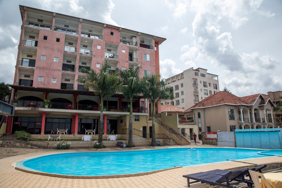 The migrants sent to Rwanda are due to arrive at a resort hotel with a swimming pool