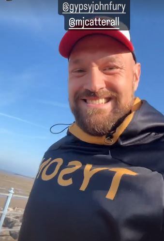 Tyson Fury is in great spirits as he enjoys his retirement