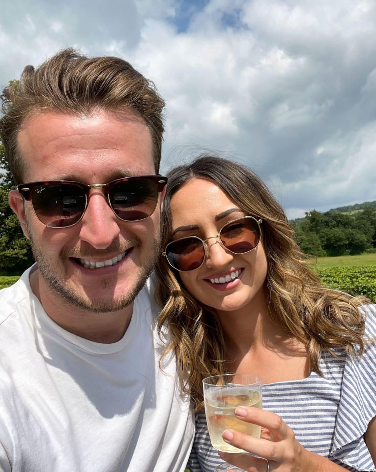 Alex Sisan and his wife-to-be Holly Matthews