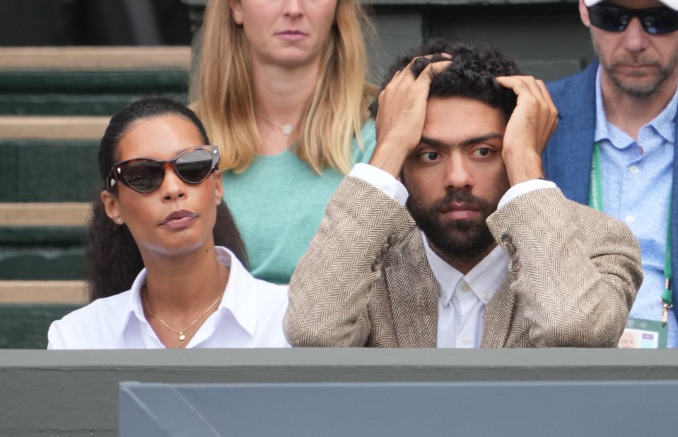 Boris Becker's girlfriend Lily and son Noah watched Novak Djokovic beat Thanasi Kokkinakis on Centre Court on Wednesday