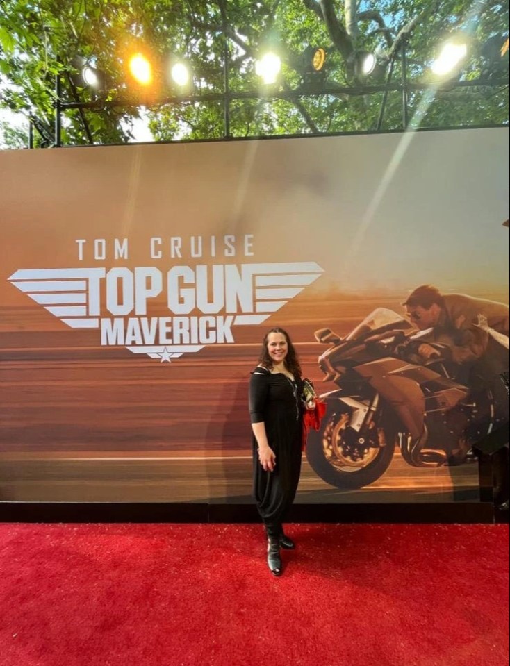 Jo was given a couple of hours notice before the premiere