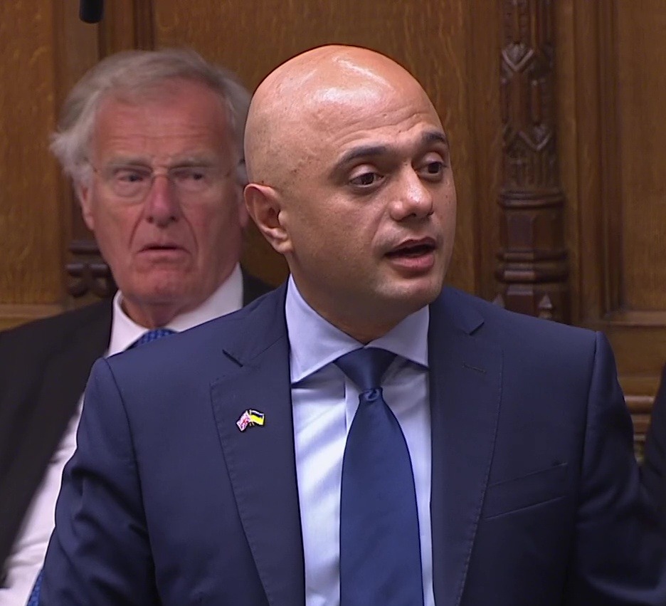 12.42: Sajid Javid made his resignation speech in the chamber, as the PM watched on