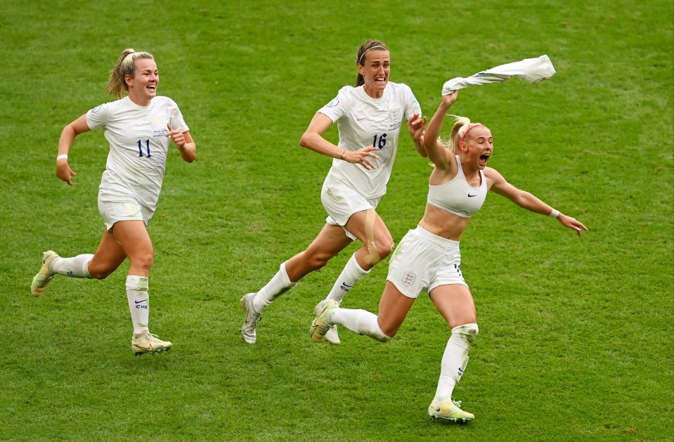 Chloe Kelly scored the crucial goal for England