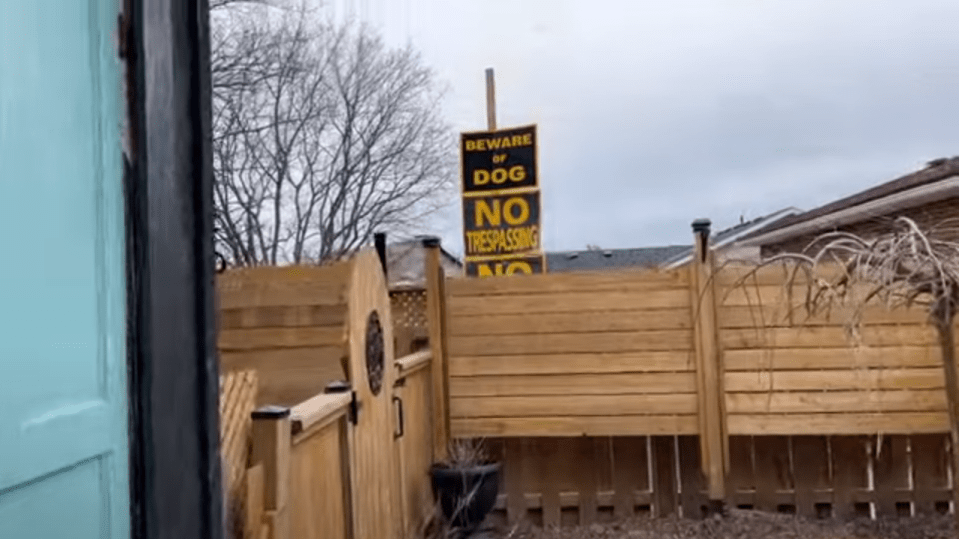 Miezlaiskis erected a seven foot pole with six signs attached
