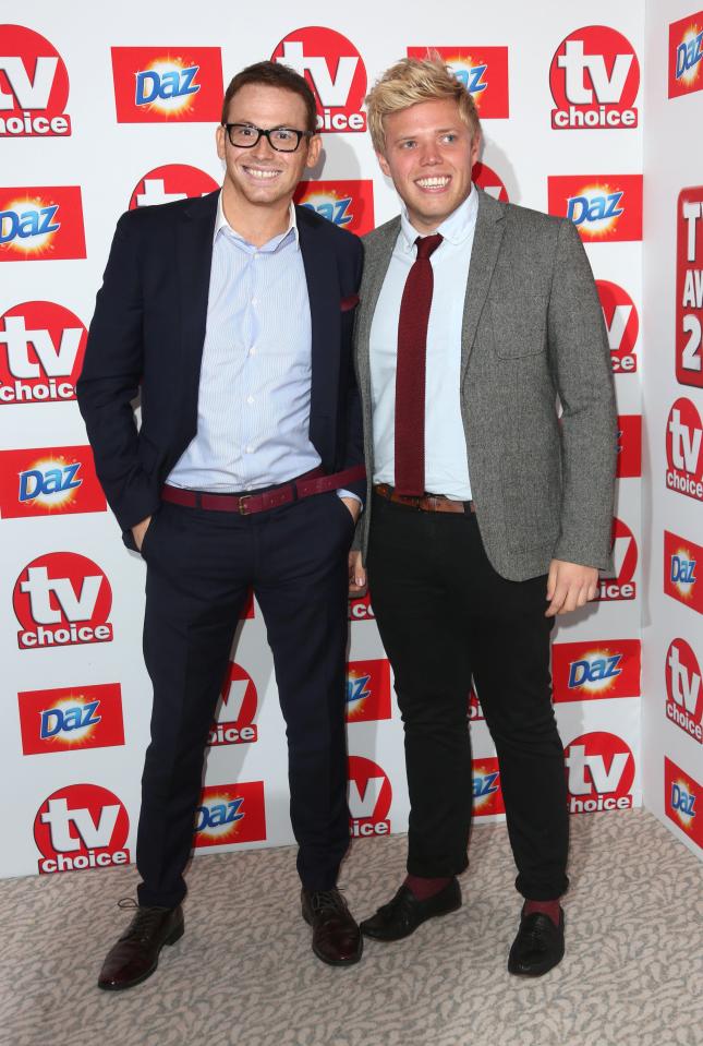 Joe and pal Rob Beckett
