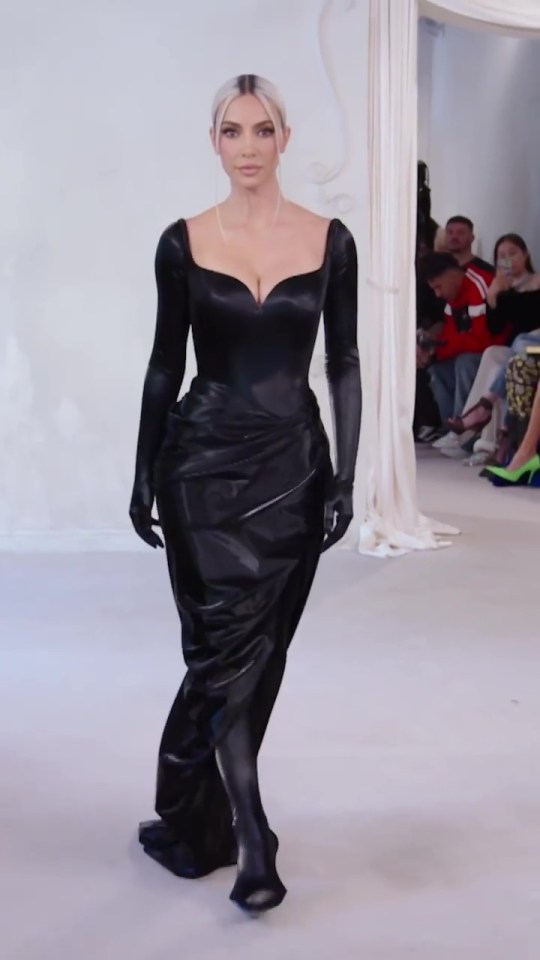 Kim Kardashian joined Camavinga on the catwalk