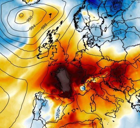 Britain is set to sizzle from Friday as a band of hot weather moves in